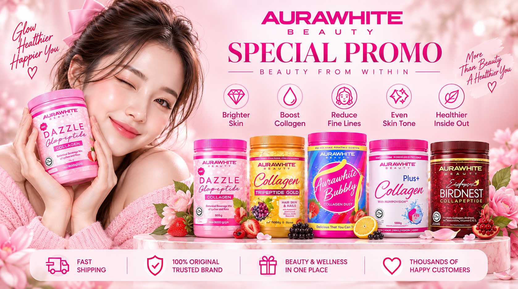 AuraWhite Dazzle Glopeptide – Radiant Confident You